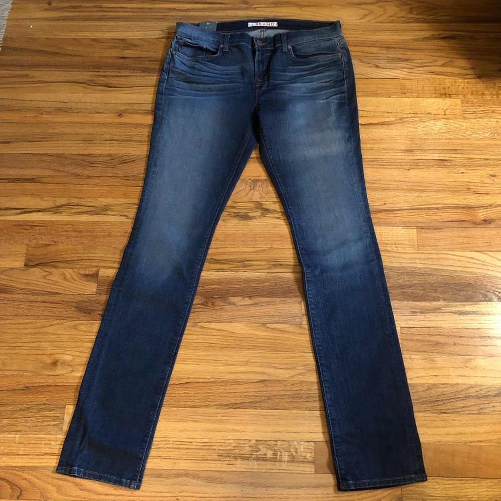 J Brand Pencil Leg 912 12” leg opening skinny jeans blue 32 minor flaw